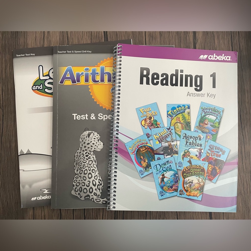 Abeka grade 1 teacher key - lot of 3